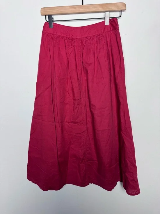 Madewell palisade front button midi skirt - Picture 4 of 9